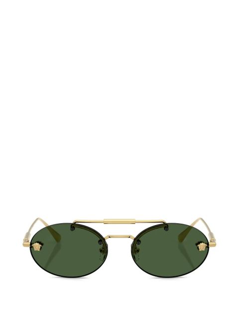 Versace Eyewear oval-frame sunglasses - Gold - zdjęcie produktu nr 1