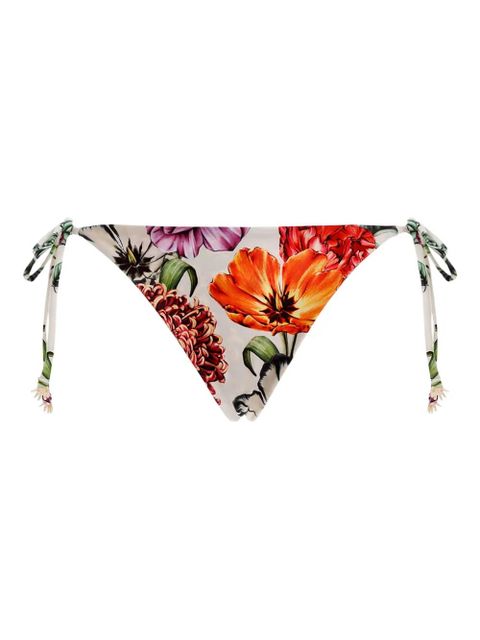 Agua By Agua Bendita Alegria floral-print bikini bottom - White - zdjęcie produktu nr 1