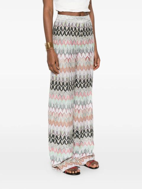Missoni zigzag-pattern trousers - Neutrals