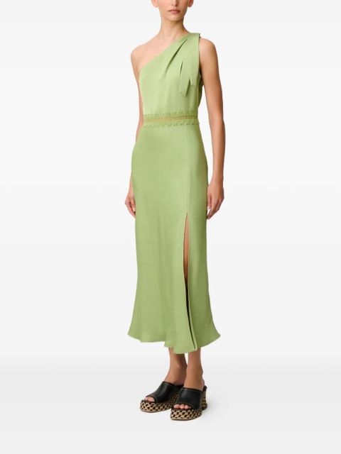 Claudie Pierlot lace one-shoulder dress - Green
