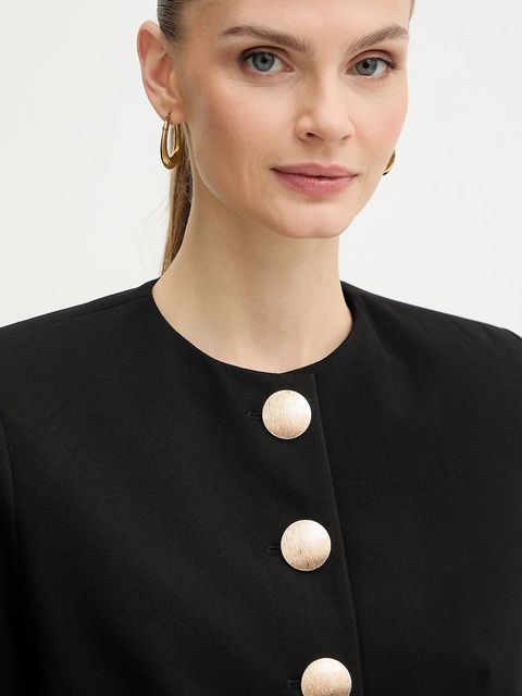 Morgan marynarka kolor czarny jednorzędowa gładka VPIE.F