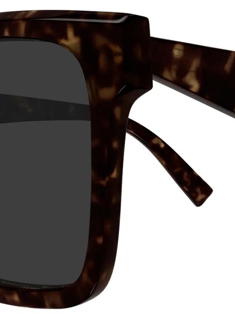 Saint Laurent Eyewear square-frame tortoiseshell sunglasses - Brown