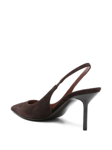 Paris Texas 75mm slingback pointed-toe sandals - Brown