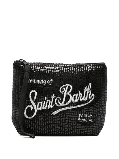 MC2 Saint Barth sequin-embellished clutch bag - Black - zdjęcie produktu nr 1