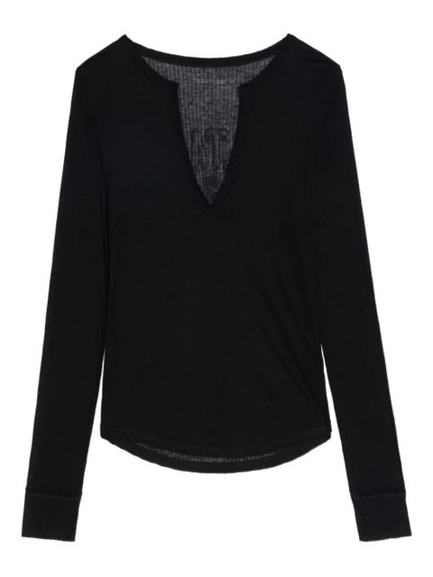 Zadig&Voltaire ribbed long-sleeve top - Black - zdjęcie produktu nr 1