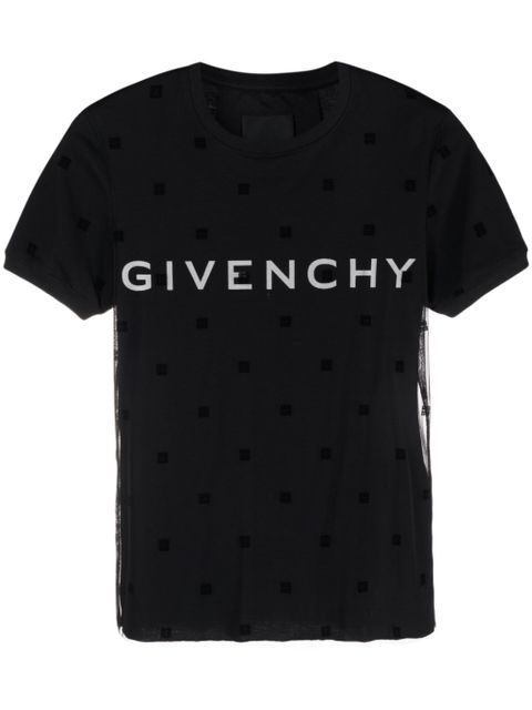Givenchy logo-print layered-effect T-shirt - Black - zdjęcie produktu nr 1
