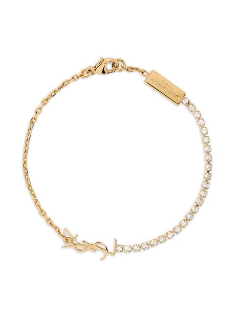 Saint Laurent Monogranne crystal bracelet - Gold - zdjęcie produktu nr 1