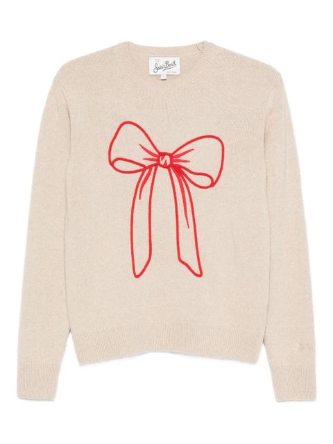 MC2 Saint Barth New Queen bow-detail sweater - Neutrals - zdjęcie produktu nr 1