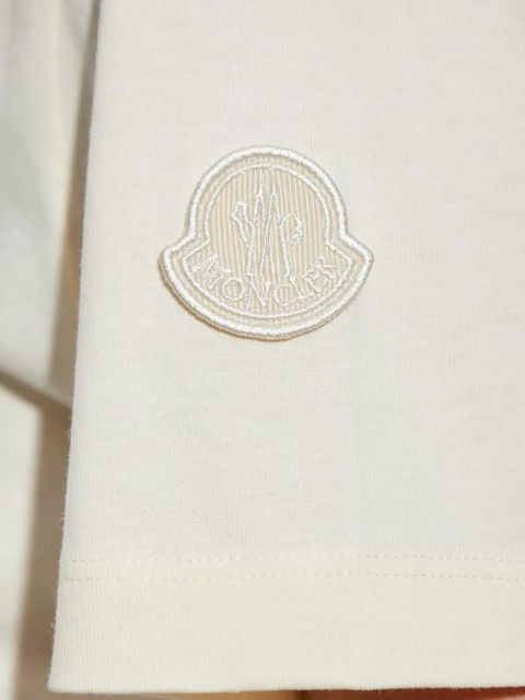 Moncler crochet-detail cotton T-shirt - White