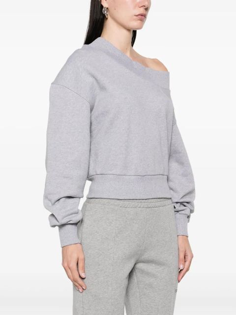 The Attico mélange-effect sweatshirt - Grey
