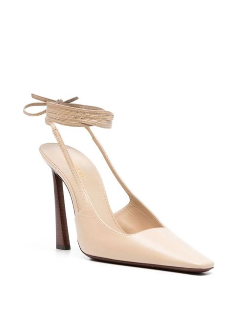 Saint Laurent Blade 105 slingback pumps - Neutrals - zdjęcie produktu nr 2