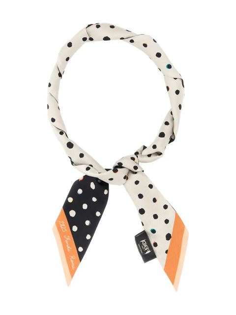FENDI polka-dot silk scarf - Neutrals - zdjęcie produktu nr 1