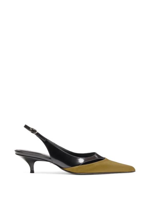 Proenza Schouler Slash slingback pumps - Green - zdjęcie produktu nr 1