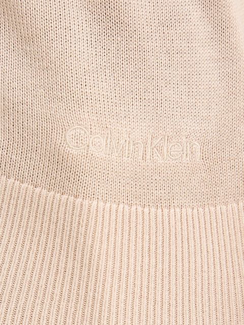 Calvin Klein kardigan damski kolor beżowy lekki LV044C346G