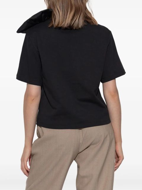 Max Mara bow-detail cotton top - Black