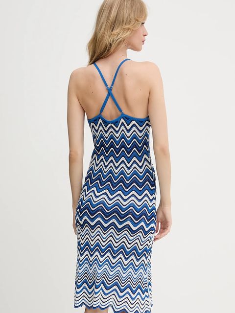 Morgan sukienka kolor niebieski mini dopasowana RMELAN