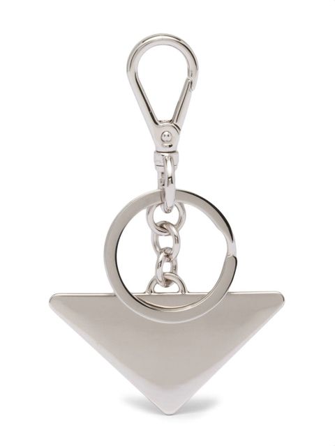 Prada logo-plaque clasp-fastening keyring - Black - zdjęcie produktu nr 2