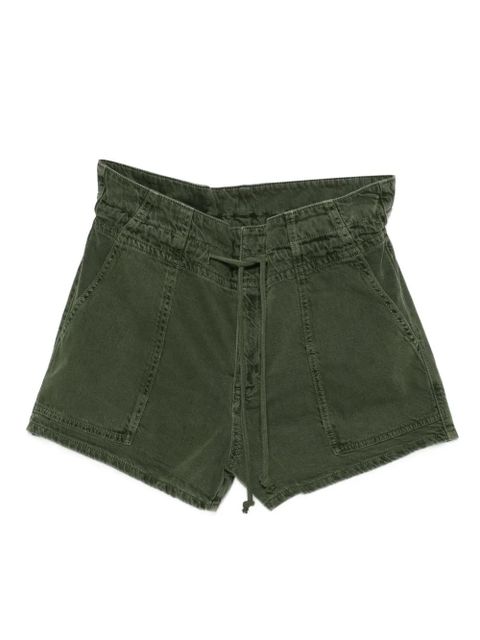 Ba&Sh Fabo paperbag-waist shorts - Green - zdjęcie produktu nr 1