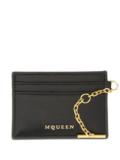 Alexander McQueen Sling chain-detail cardholder - Black - zdjęcie produktu nr 1