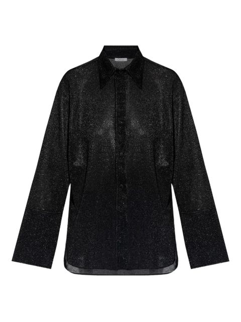 Oséree sparkling button-up shirt - Black - zdjęcie produktu nr 1