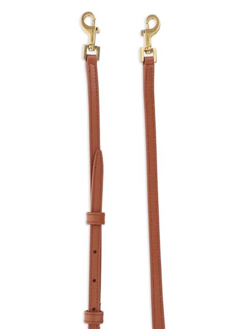 Saint Laurent mini Le 37 logo-plaque bucket bag - Brown