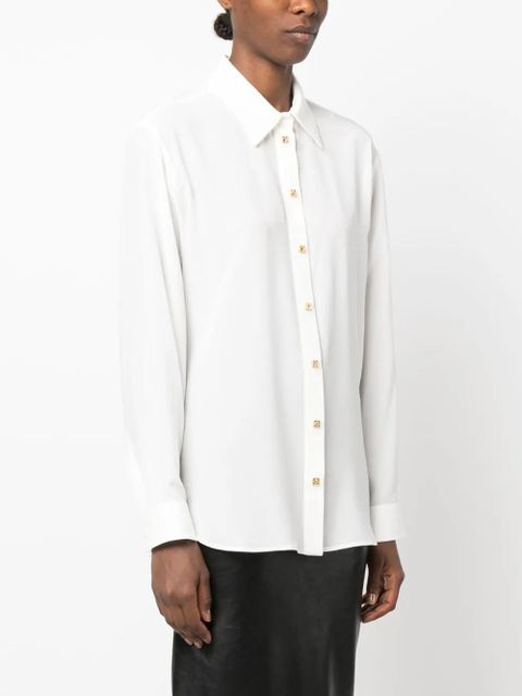 Givenchy long-sleeve silk shirt - White