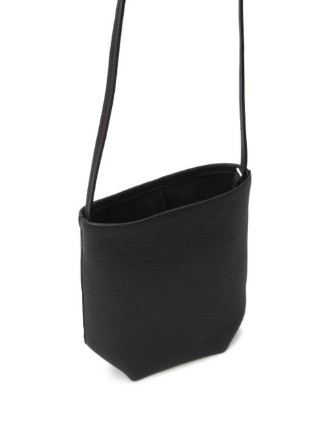 The Row mini N/S Park leather crossbody bag - Black
