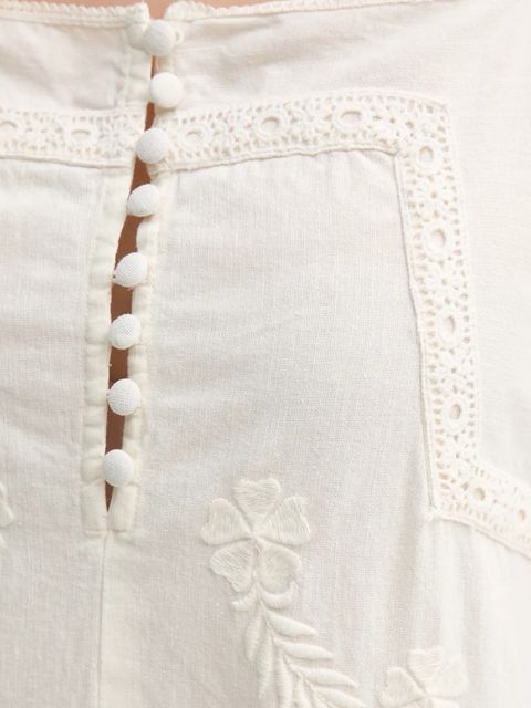 Hoss Intropia sukienka z domieszką lnu kolor beżowy maxi rozkloszowana 8229131