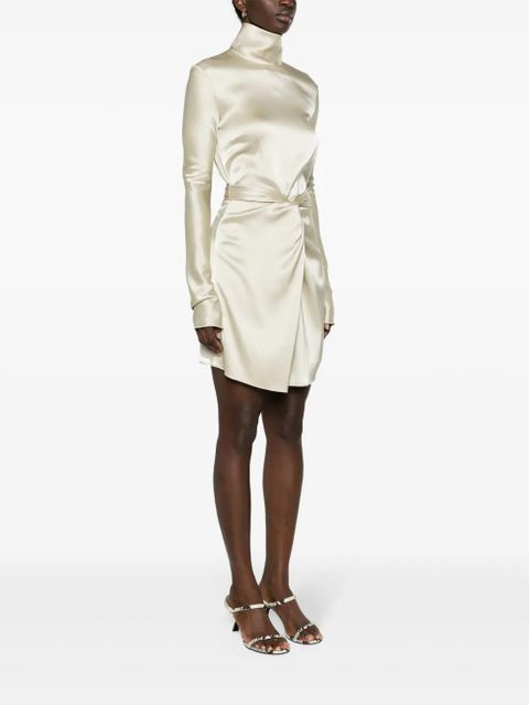 Nanushka Charon twist-front minidress - Neutrals
