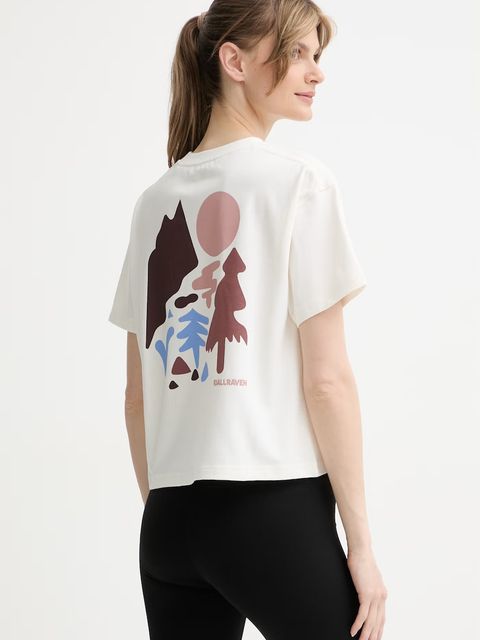 Fjallraven T-shirt sportowy damski bawełniany Forest Walk - zdjęcie produktu nr 1