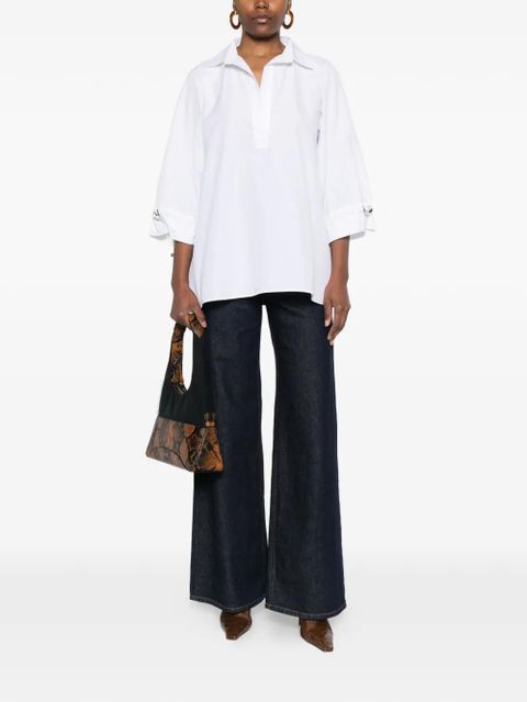 Max Mara drawstring layered blouse - White - zdjęcie produktu nr 2