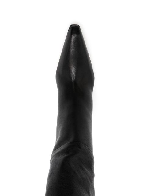 Paris Texas Jane 90mm leather knee-high boots - Black