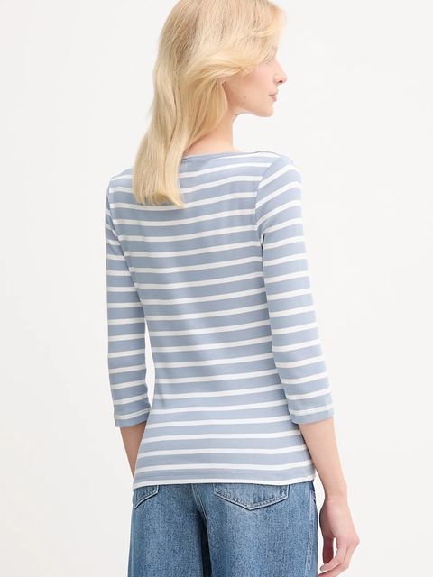 Tommy Hilfiger longsleeve bawełniany kolor niebieski WW0WW40589