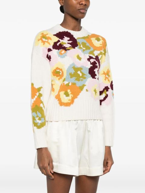 ZIMMERMANN floral jersey - White