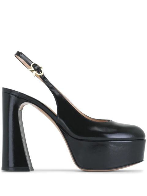 Gianvito Rossi 120mm Bessie leather sandals - Black - zdjęcie produktu nr 1