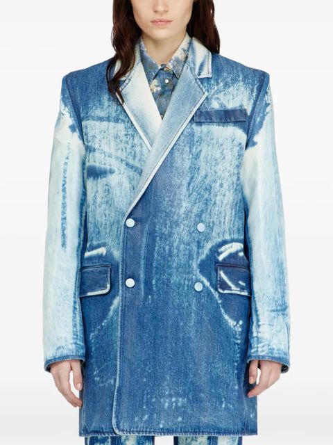 Diesel double-breasted pocket coat - Blue