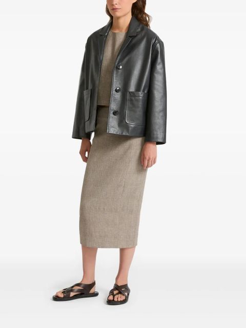 Yves Salomon leather jacket - Black - zdjęcie produktu nr 2