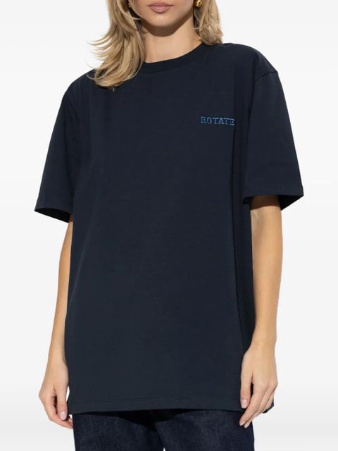 ROTATE BIRGER CHRISTENSEN embroidered T-shirt - Blue