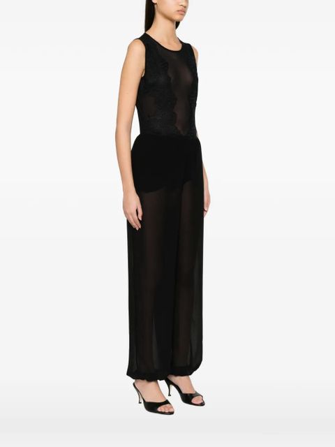 TWINSET flower-lace bodysuit - Black