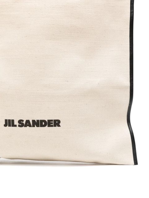 Jil Sander logo-print tote bag - Neutrals