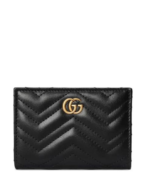 Gucci GG Marmont bi-fold leather wallet - Black - zdjęcie produktu nr 1