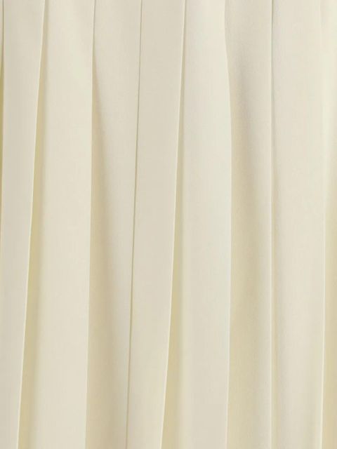 Alessandra Rich pleated midi skirt - White