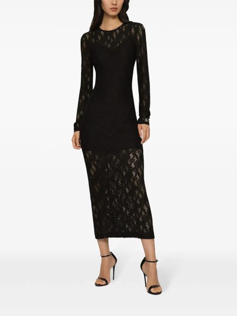 Dolce & Gabbana lace maxi dress - Black - zdjęcie produktu nr 2
