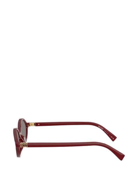 Miu Miu Eyewear Regard oval-frame sunglasses - Red