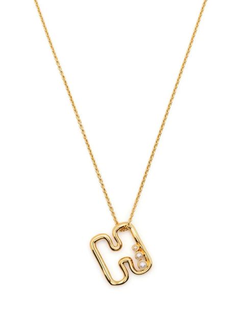 Missoma pearl-embellished initial pendant necklace - Gold - zdjęcie produktu nr 1