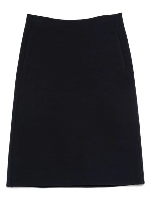 Jil Sander seam-pockets midi straight skirt - Blue - zdjęcie produktu nr 1