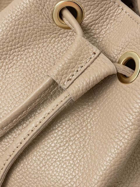 Answear.LAB torebka skórzana kolor beżowy