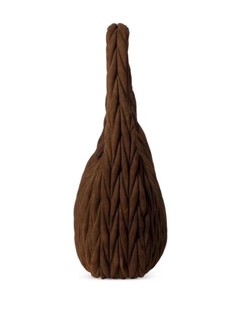 Miu Miu Wander matelassé shoulder bag - Brown