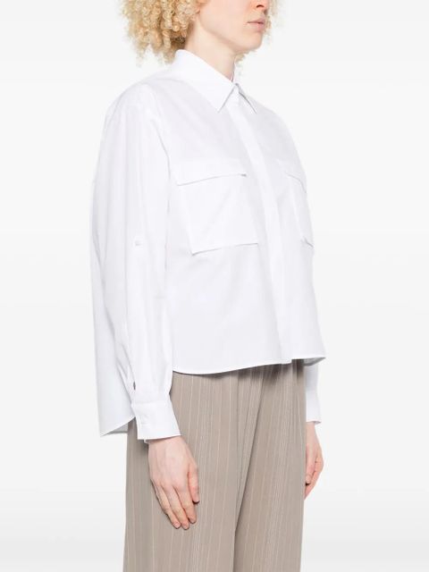 Max Mara pocket layered shirt - White