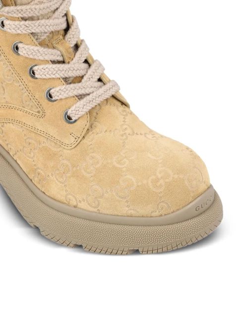 Gucci 35mm lace-up ankle boots - Neutrals